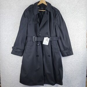 Garrison Collection NWT All Weather Mens 42R Trench Coat‎ Defense Logistics USA